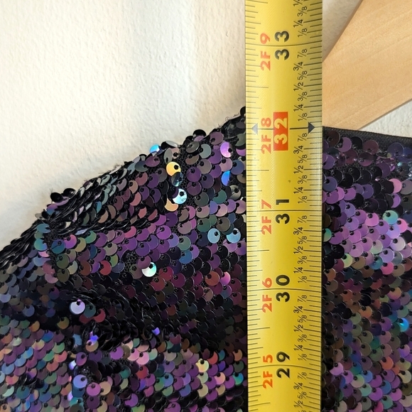 Lulu's Lookin' Slick Black Multi Sequin Long Sleeve Bodycon Dress - Picture 8 of 14